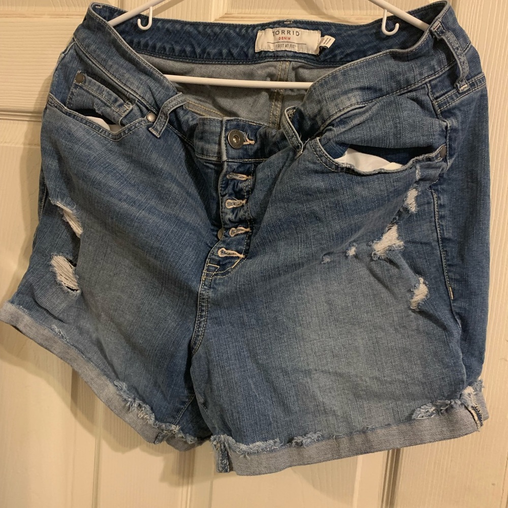 Torrid jean shorts